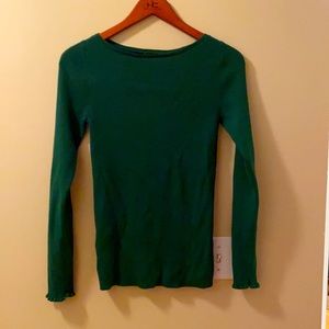 Emerald Green Slim Fit Ann Taylor Sweater